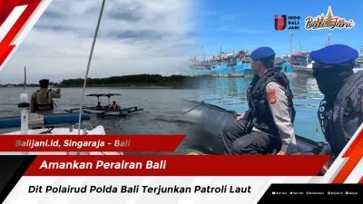 Amankan Perairan Bali, Dit Polairud Polda Bali Terjunkan Patroli Laut