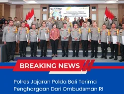 Polres Jajaran Polda Bali Terima Penghargaan Dari Ombudsman RI