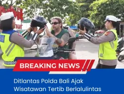 Ditlantas Polda Bali Ajak Wisatawan Tertib Berlalulintas