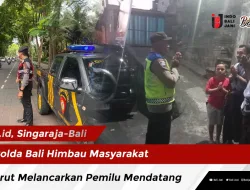 Polda Bali Himbau Masyarakat Turut Melancarkan Pemilu Mendatang