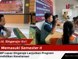 Memasuki Semester II, WBP Lapas Singaraja Lanjutkan Program Pendidikan Kesetaraan