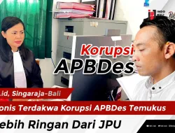 Vonis Terdakwa Korupsi APBDes Temukus Lebih Ringan Dari JPU