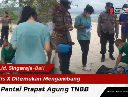 Mrs X Ditemukan Mengambang di Pantai Prapat Agung TNBB