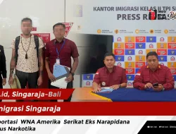 Imigrasi Singaraja Deportasi WNA Amerika Serikat Eks Narapidana Kasus Narkotika