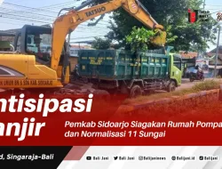 Antisipasi Banjir, Pemkab Sidoarjo Siagakan Rumah Pompa dan Normalisasi 11 Sungai