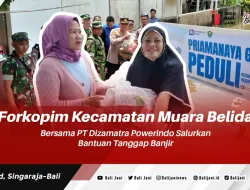 Forkopim Kecamatan Muara Belida Bersama PT Dizamatra Powerindo Salurkan Bantuan Tanggap Banjir