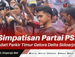 Simpatisan Partai PSI Padati Parkir Timur Gelora Delta Sidoarjo