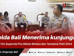 Polda Bali Menerima kunjungan Tim Supervisi Pra Diktuk Bintara dan Tamtama Polri 2024