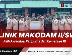 Klinik Makodam II/Swj, Raih Akreditasi Paripurna dari Kemenkes RI