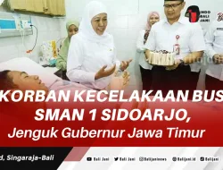 Korban Kecelakaan Bus SMAN 1 Sidoarjo,di Jenguk Gubernur Jawa Timur