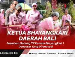 Ketua Bhayangkari Daerah Bali Resmikan Gedung TK Kemala Bhayangkari 1 Denpasar Yang Direnovasi