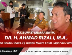 Korban Berita Hoaks, Pj. Bupati Muara Enim Lapor Ke Polda
