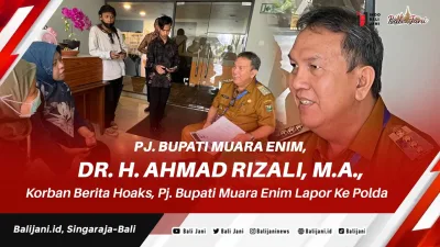 Korban Berita Hoaks, Pj. Bupati Muara Enim Lapor Ke Polda