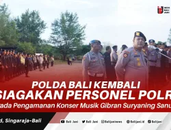 Polda Bali Kembali Siagakan Personel Polri Pada Pengamanan Konser Musik Gibran Suryaning Sanur