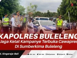 Kapolres Buleleng Jaga Ketat Kampanye Terbuka Cawapres Di Sumberkima Buleleng