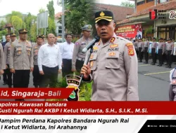 Apel Jampim Perdana Kapolres Bandara Ngurah Rai AKBP I Ketut Widiarta, Ini Arahannya