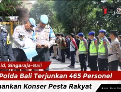 Polda Bali Terjunkan 465 Personel Amankan Konser Pesta Rakyat