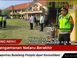 Pengamanan Nataru Berakhir, Wakapolres Buleleng Pimpin Apel Konsolidasi