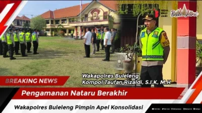 Pengamanan Nataru Berakhir, Wakapolres Buleleng Pimpin Apel Konsolidasi