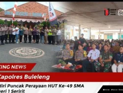 Kapolres Buleleng Hadiri Puncak Perayaan HUT Ke-49 SMA Negeri 1 Seririt