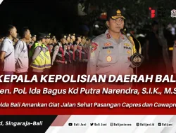 Polda Bali Amankan Giat Jalan Sehat Pasangan Capres dan Cawapres