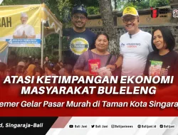 Atasi Ketimpangan Ekonomi masyarakat Buleleng, Demer Gelar Pasar Murah di Taman Kota Singaraja