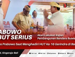 Prabowo Sebut Serius Akan Lakukan Kajian Pembangunan Bandara Buleleng