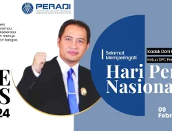 DPC Ketua Peradi Buleleng Kadek Doni Riana ( KDR ) mengucapkan Selamat Hari Pers Nasional (HPN) Tahun 2024