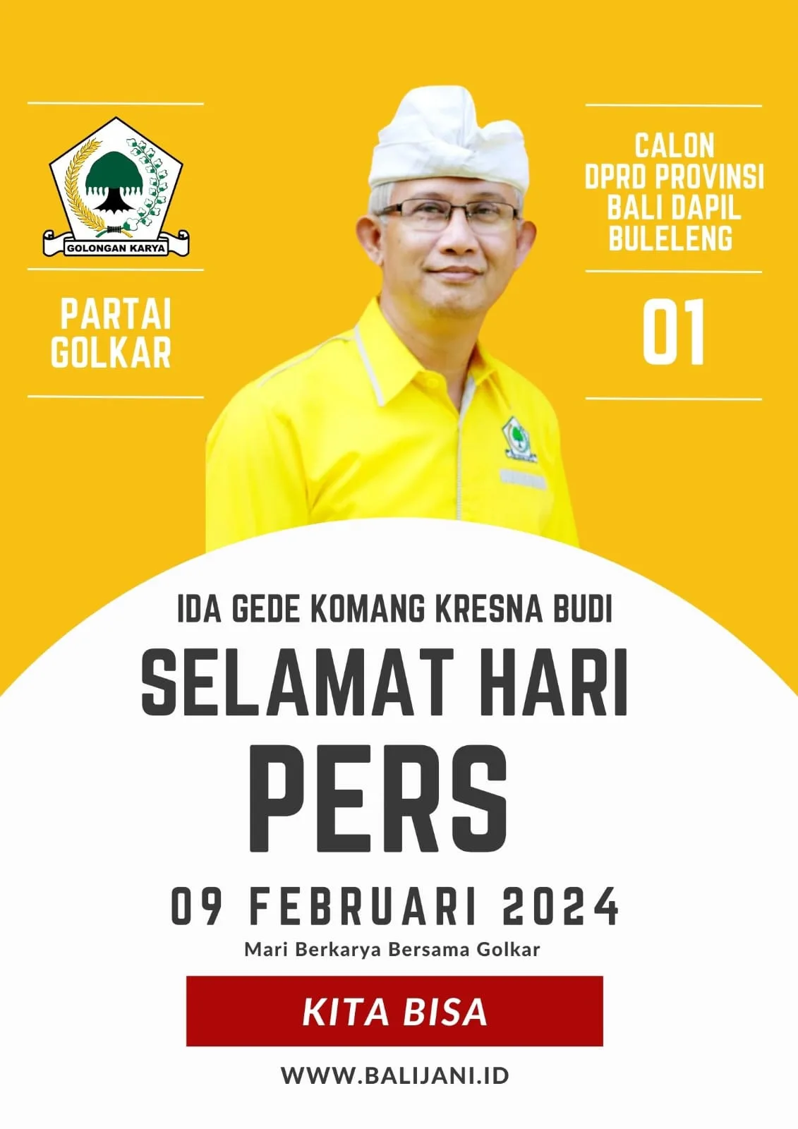 Sampaikan Ucapan Hari Pers Nasional 2024, Ini Harapan Kresna Budi ...