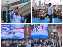 Warga Sidoarjo Menyambut Antusias Kampanye Prabowo