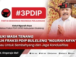 Masuki Masa Tenang, Ketua Fraksi PDI P Buleleng ” Ngurah Arya”, Imbau Kadernya Sembahyang dan Jaga Kondusifitas