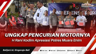 Ungkap Pencurian Motornya, H Rani Kodim Apresiasi Polres Muara Enim