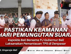Pastikan Keamanan Hari Pemungutan Suara, Kapolda Bali Bersama PJ Gubernur Bali Laksanakan Pemantauan TPS di Denpasar