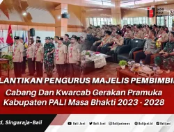 Pelantikan Pengurus Majelis Pembimbing Cabang Dan Kwarcab Gerakan Pramuka Kabupaten PALI Masa Bhakti 2023 – 2028