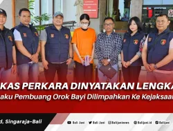 Berkas Perkara Dinyatakan Lengkap, Pelaku Pembuang Orok Bayi Dilimpahkan Ke Kejaksaan