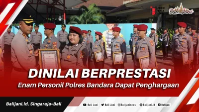 Dinilai Berprestasi, Enam Personil Polres Bandara Dapat Penghargaan