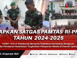 Siapkan Satgas Pamtas RI-PNG Tahun 2024-2025: YONIF 144/JY Kolaborasi Bersama Poltekkes Kemenkes Bengkulu Gelar Penataran Kesehatan Tingkatkan Pelayanan Medis di Daerah Operasi