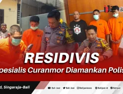 Residivis Spesialis Curanmor Diamankan Polisi