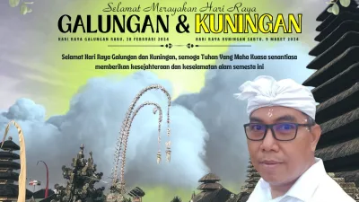 Adv I Nyoman Surnarta Ucapkan Selamat Hari Raya Galungan dan Kuningan