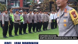 Apel Jam Pimpinan, Kapolres Buleleng Tekankan Pegang Teguh Tri Brata Dan Catur Prasetya Polri Dalam Jalankan Tugas