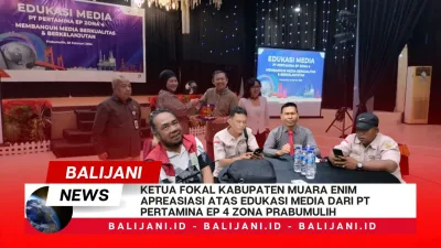 Ketua FOKAL Kabupaten Muara Enim Apreasiasi Atas Edukasi Media Dari PT Pertamina EP 4 Zona Prabumulih