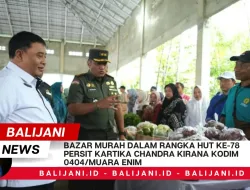 Bazar Murah Dalam Rangka HUT KE-78 Persit Kartika Chandra Kirana kodim 0404/Muara Enim