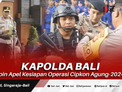 Kapolda Bali Pimpin Apel Kesiapan Operasi Cipkon Agung-2024