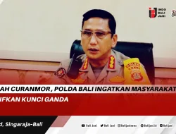 Cegah Curanmor Polda Bali Ingatkan Masyarakat Aktifkan Kunci Ganda