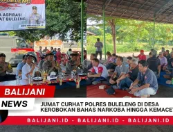 Jumat Curhat Polres Buleleng di Desa Kerobokan Bahas Narkoba Hingga Kemacetan