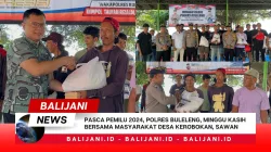 Pasca Pemilu 2024, Polres Buleleng, Minggu Kasih Bersama Masyarakat Desa Kerobokan, Sawan