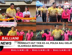 Peringati HUT YKB ke-44, Polda Bali Gelar Olahraga Bersama