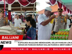 Kapolres Buleleng Menghadiri, Gelar Pangan Lokal & Gerakan Pangan Murah Dalam Rangka Menyambut HBKN