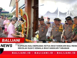 Kapolda Bali Bersama Ketua Bhayangkari Bali Resmikan Sekolah SLB/C Kemala Bhayangkari Tabanan
