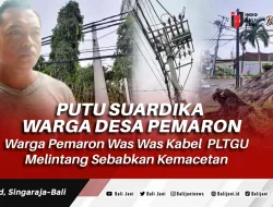 Warga Pemaron Was Was Kabel PLTGU Melintang Sebabkan Kemacetan